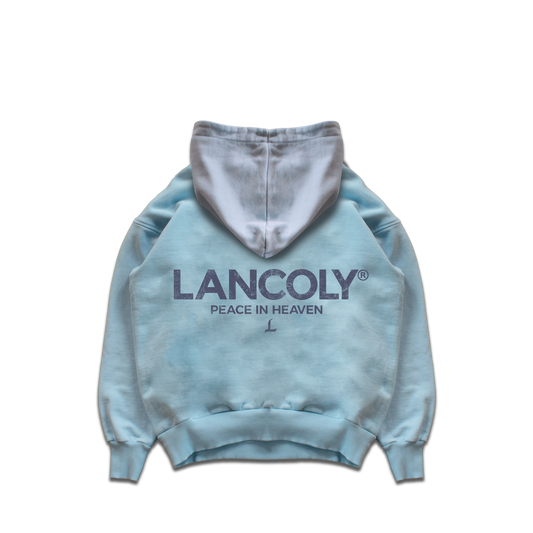 BABY BLUE WASHED ESSENTIAL HOODIE